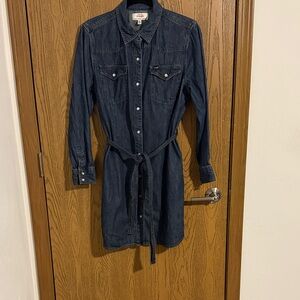 Wrangler Blue Denim Midi Dress